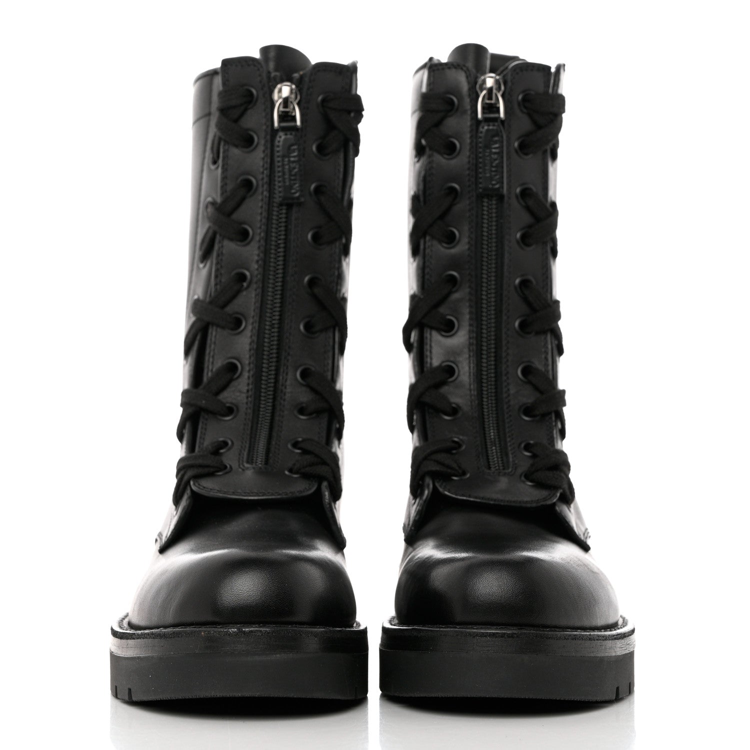 Valentino Garavani Calfskin XCombat 20/40mm Boots 38.5 Black 2 of 10
