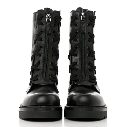 Valentino Garavani Calfskin XCombat 20/40mm Boots 38.5 Black 2 of 10