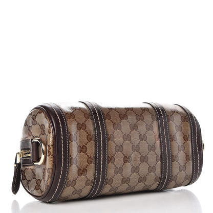 Gucci Crystal Monogram Duchessa Small Boston Bag Brown 4 of 9