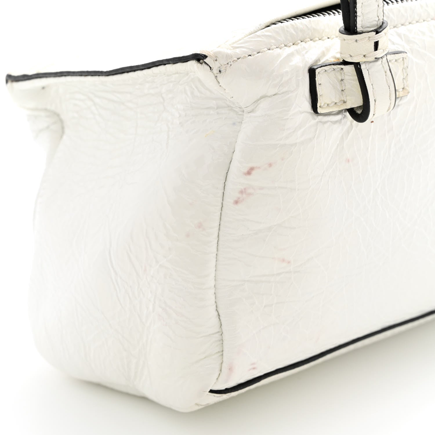 Givenchy Crinkled Patent Deerskin Mini Pandora White 14 of 19