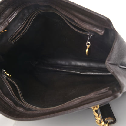 Chanel Caviar CC Shoulder Bag Dark Brown 4 of 11