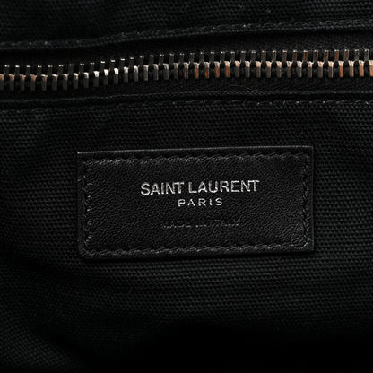 Saint Laurent Canvas Calfskin Embossed Large Convertible ID Bag Black 5 of 11