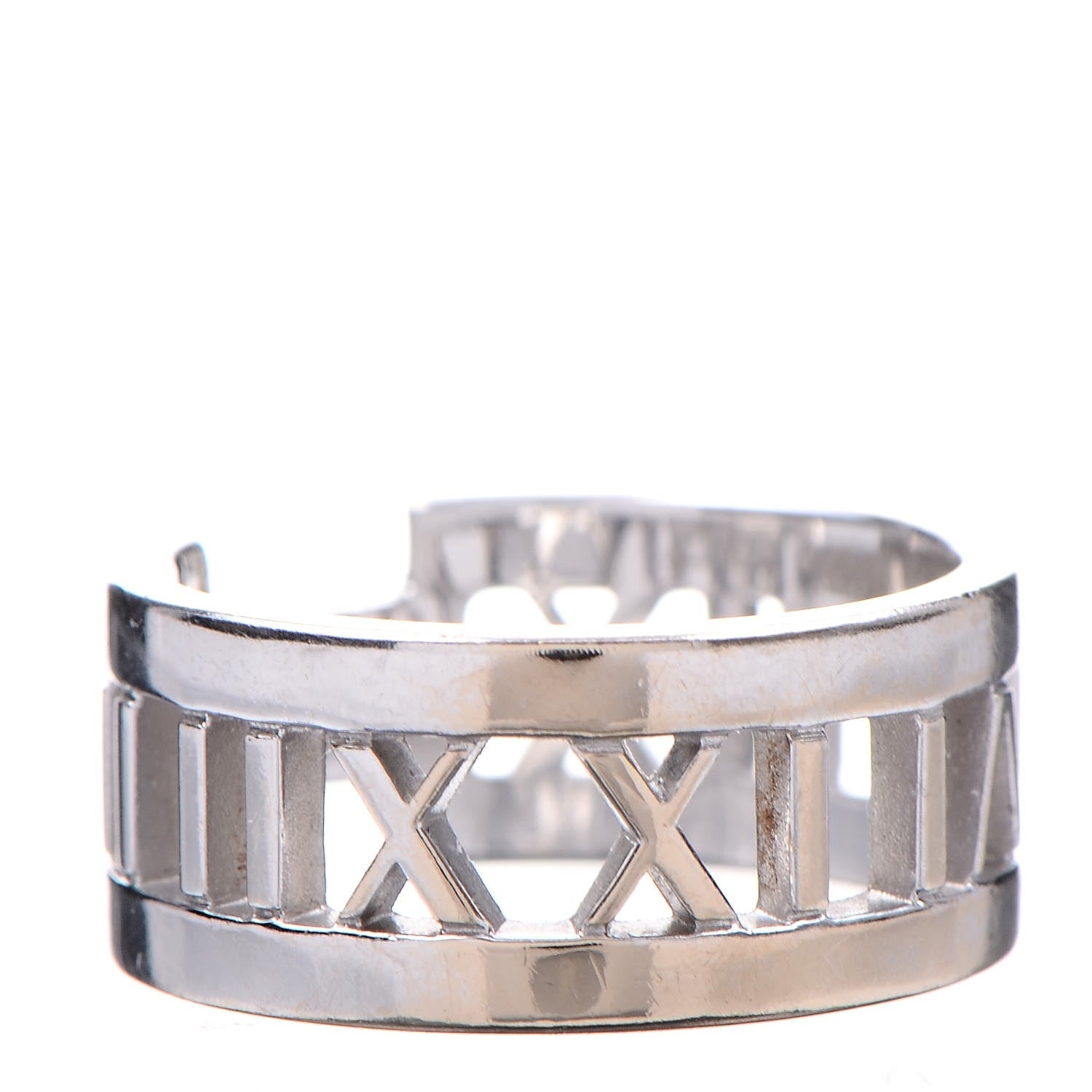 Tiffany 18K White Gold Diamond Open Atlas Ring 52 6 3 of 5
