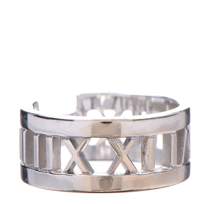 Tiffany 18K White Gold Diamond Open Atlas Ring 52 6 3 of 5