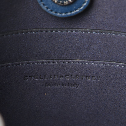 Stella McCartney Eco Alter Nappa Perforated Logo Crossbody Navy 5 of 8