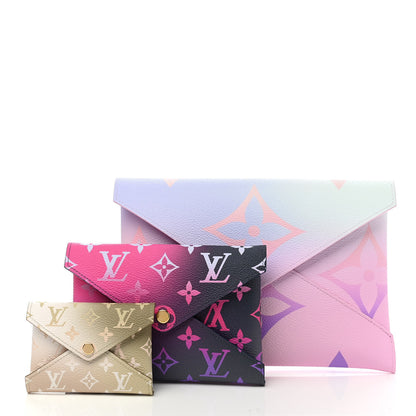 Louis Vuitton Monogram Giant Spring In The City Kirigami Pochette Set Sunrise Pastel Midnight Fuchsia Sunset Kaki 1 of 8