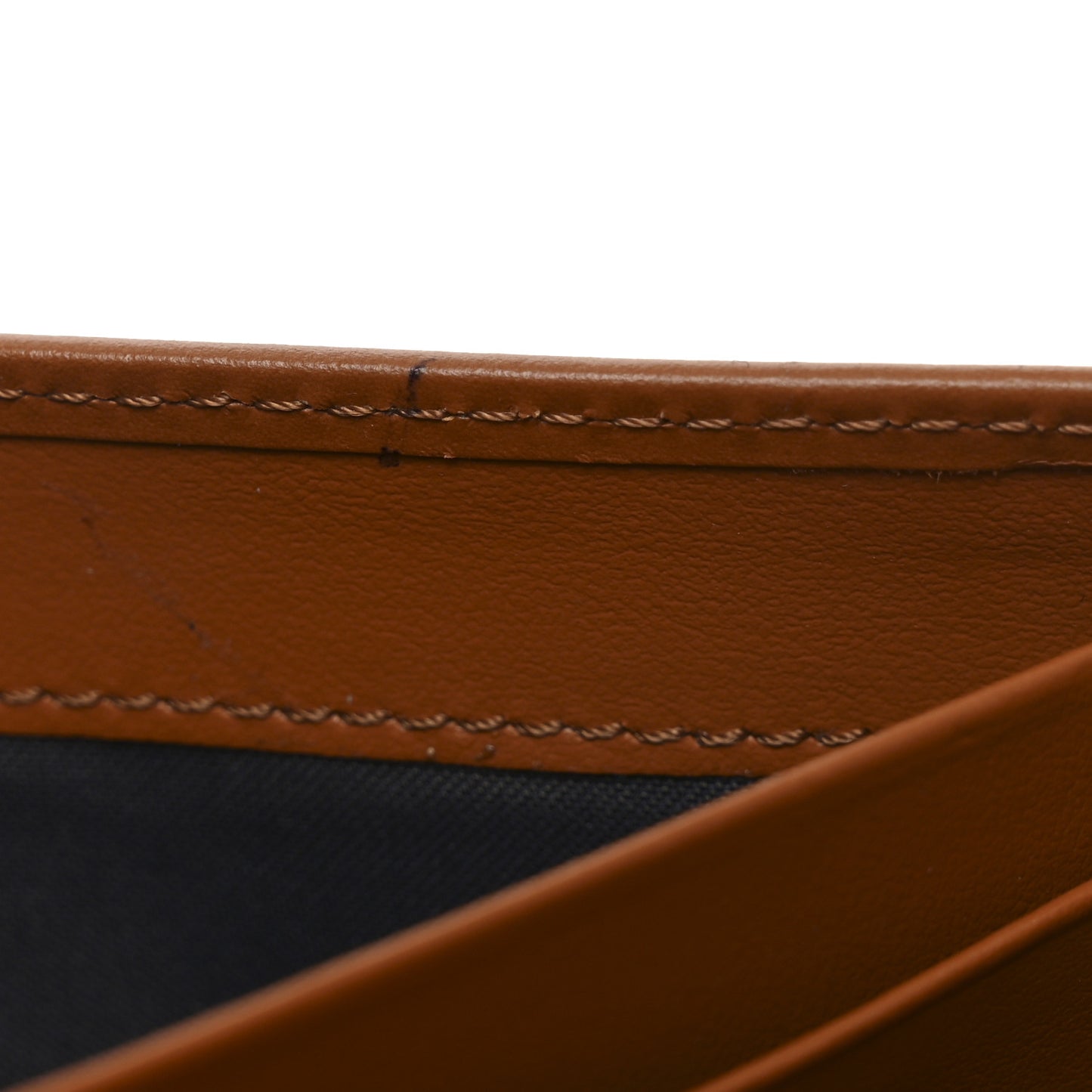 Vitello King Tamponato Logo Embossed Continental Wallet Cuoio