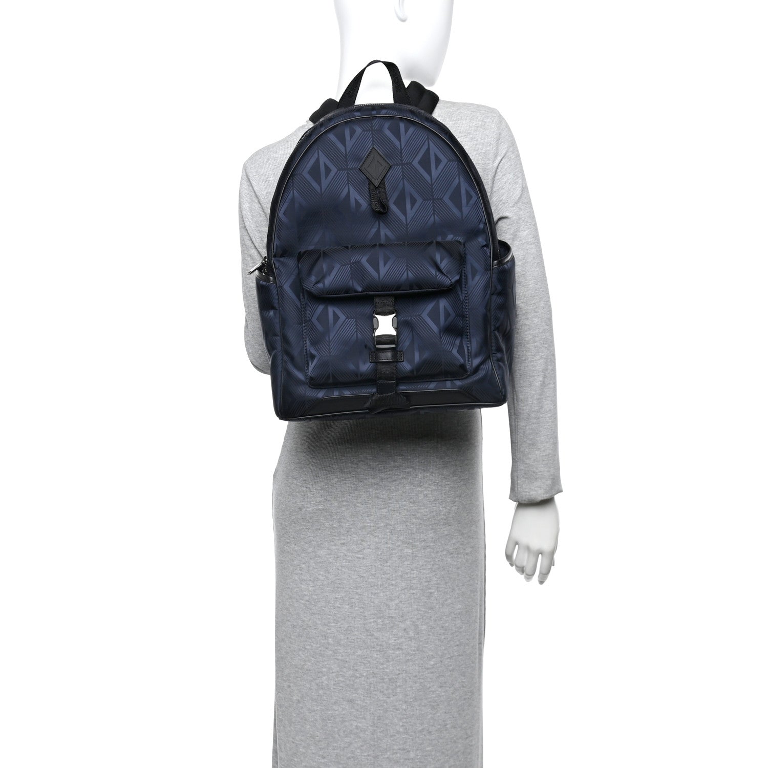 Christian Dior Nylon CD Diamond Mirage Explorer Backpack Black 2 of 9