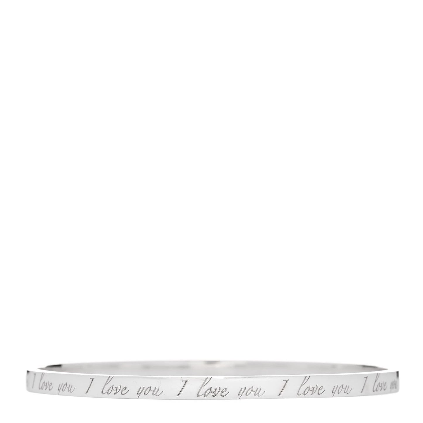 Sterling Silver Love Notes Bangle Bracelet