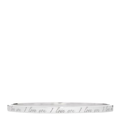 Tiffany Sterling Silver Love Notes Bangle Bracelet 2 of 4