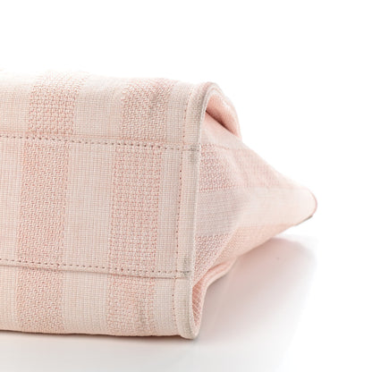 Chanel Mixed Fibers Striped Small Deauville Tote Light Pink 9 of 9
