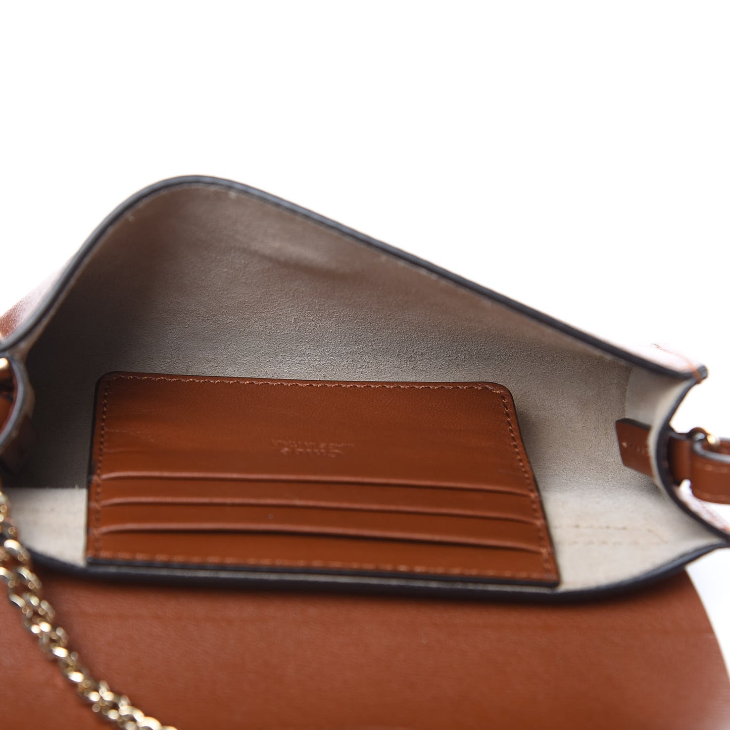 Suede Calfskin Mini Faye Shoulder Bag Tobacco