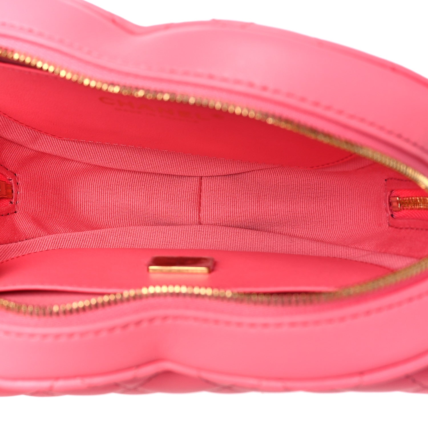 Chanel Lambskin Quilted CC In Love Heart Bag Pink 5 of 9