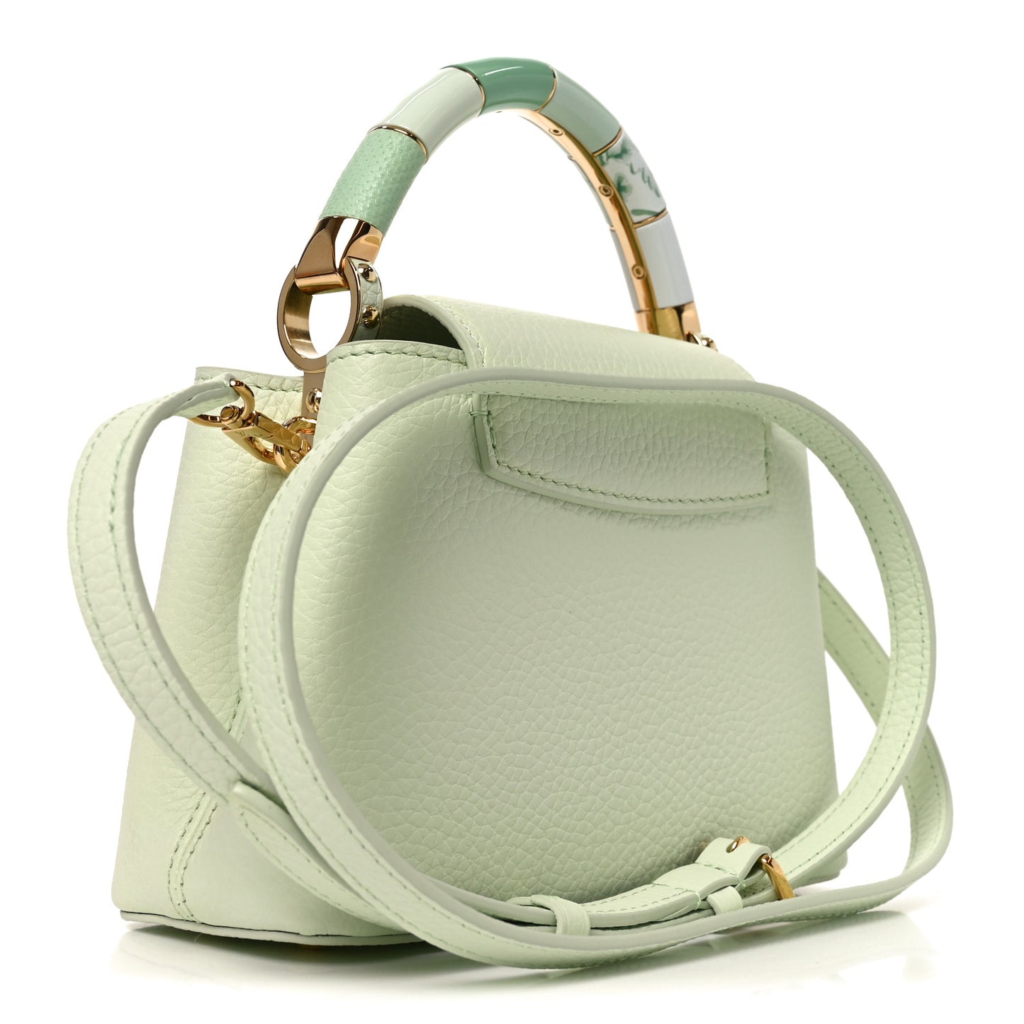 Taurillon Karung Mini Capucines Vert D'eau Green