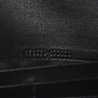 Gucci Calfskin Matelasse GG Marmont Chain Wallet Black 6 of 11