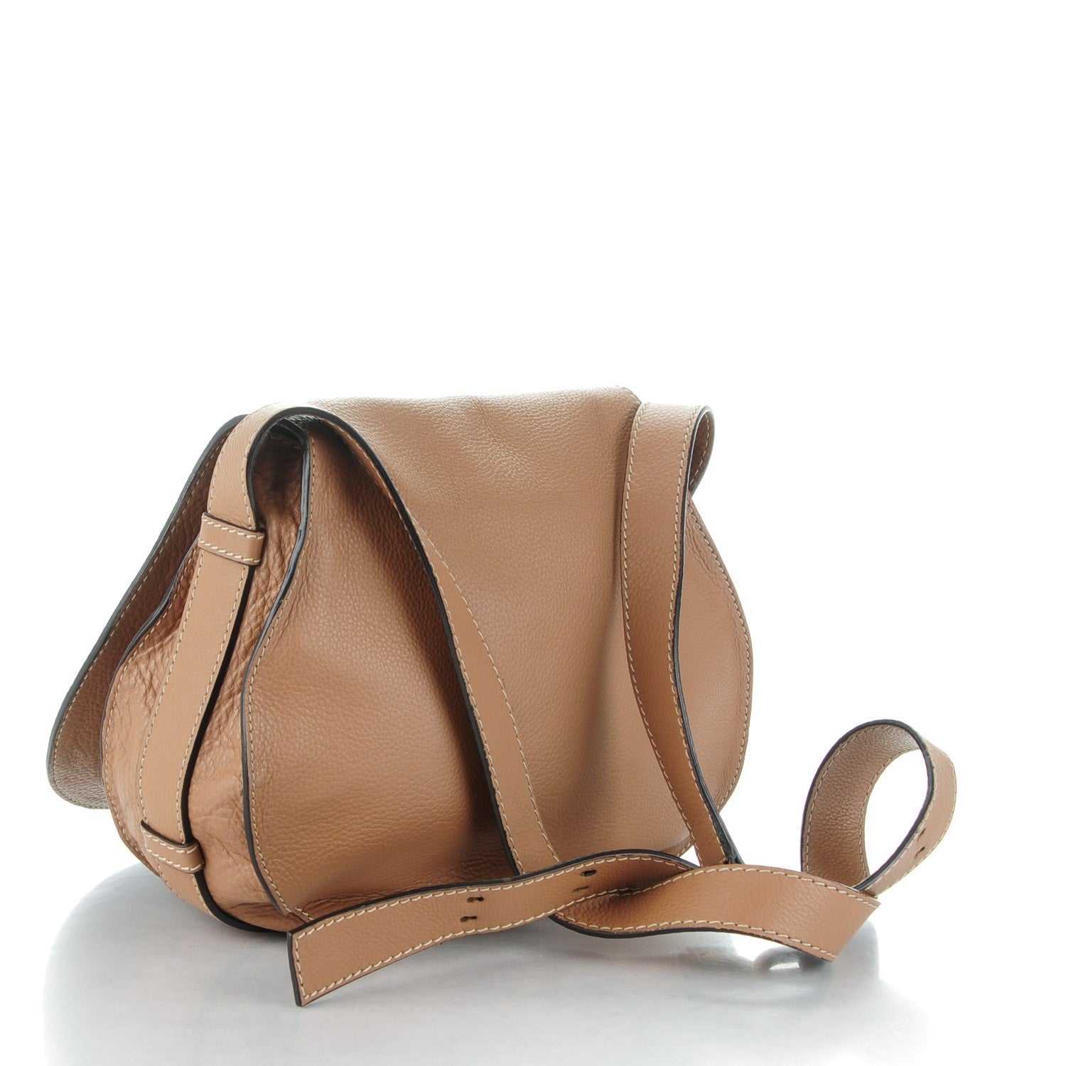 Chloe Calfskin Medium Marcie Round Crossbody Bag Nut 3 of 8