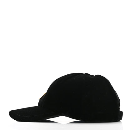Prada Velvet Womens Baseball Cap S Black 4 of 8