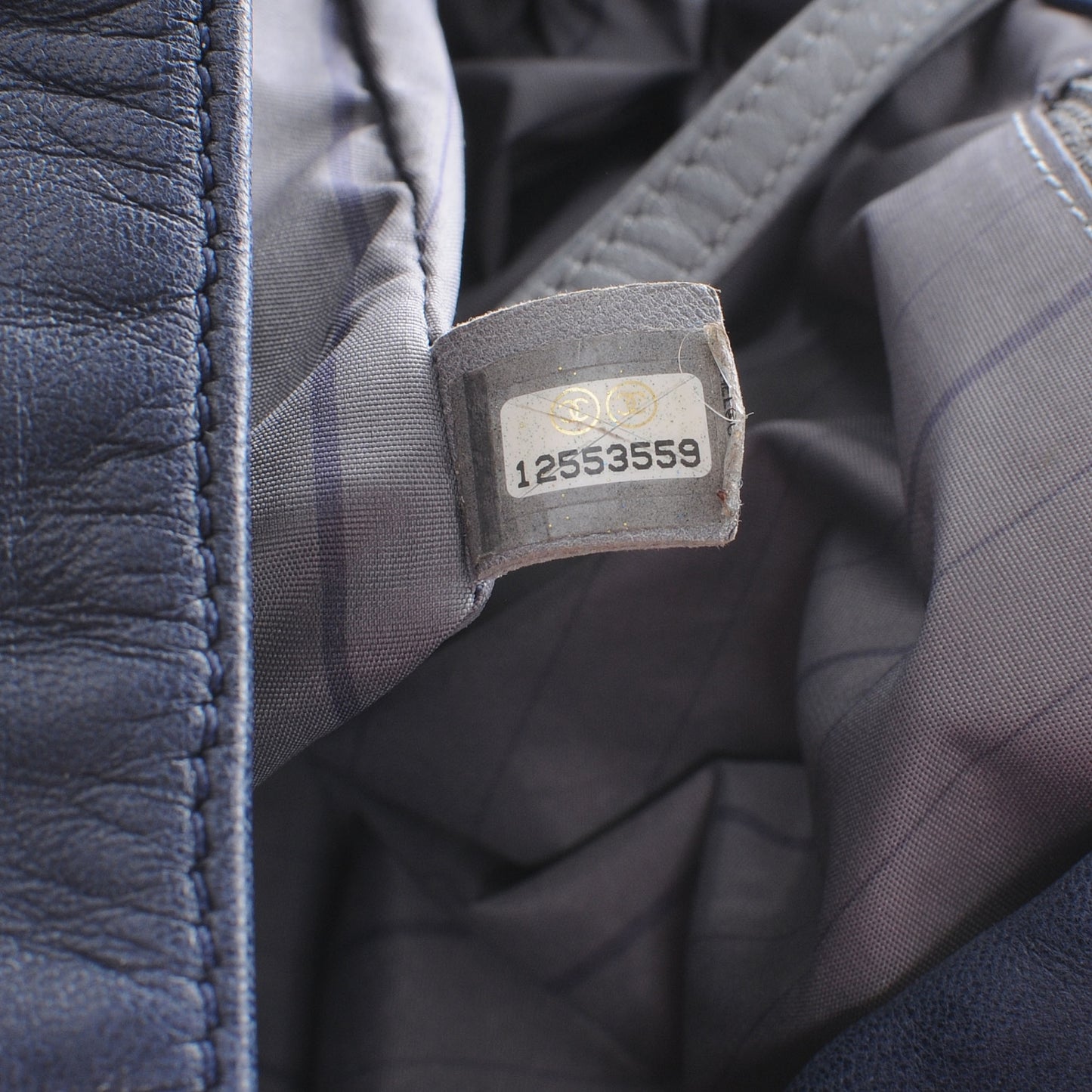 Lambskin Origami Accordion Flap Navy