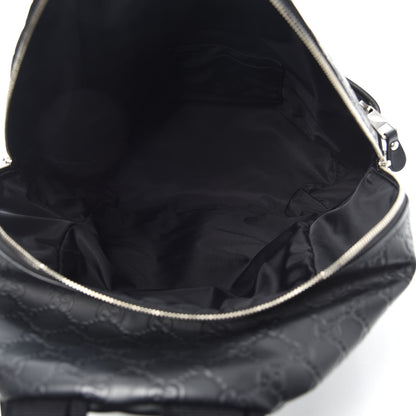 Gucci Guccissima Classic Backpack Black 5 of 9