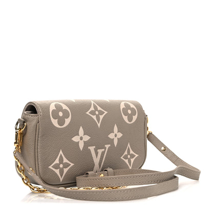 Louis Vuitton Empreinte Monogram Giant Ivy Wallet On Chain Tourterelle Creme 3 of 9