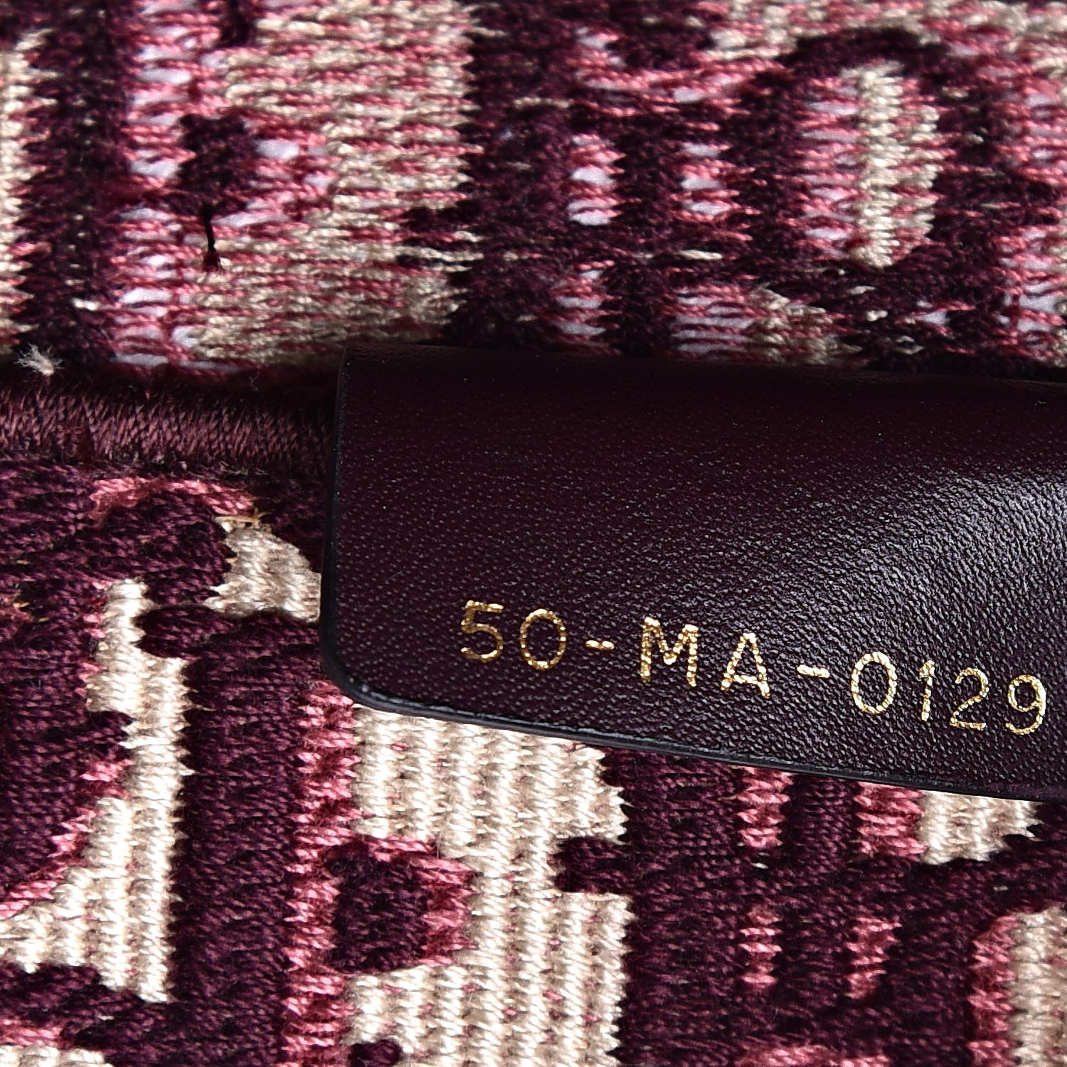 Christian Dior Oblique Large Book Tote Burgundy Multicolor 7 of 11