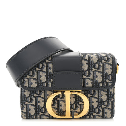 Christian Dior Oblique 30 Montaigne Box Bag Blue 1 of 11