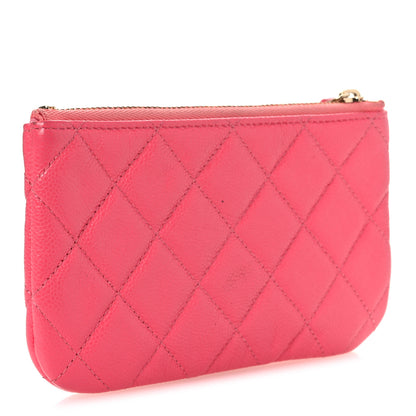 Chanel Caviar Quilted Small Cosmetic Case Pink 3 of 11