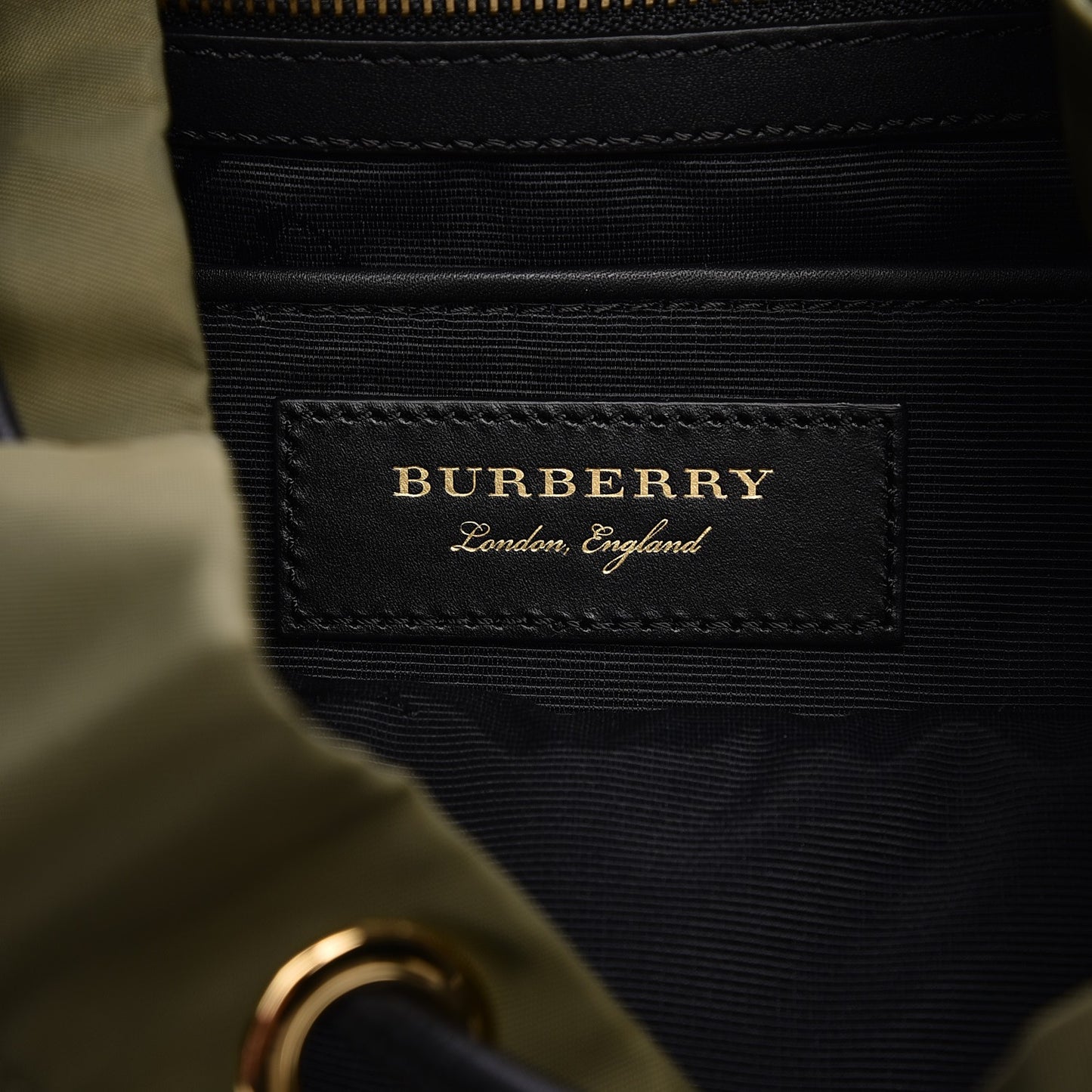 Nylon Patches Medium Rucksack Green