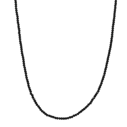 Tiffany Sterling Silver Black Spinel Ziegfeld Bead Necklace 1 of 4