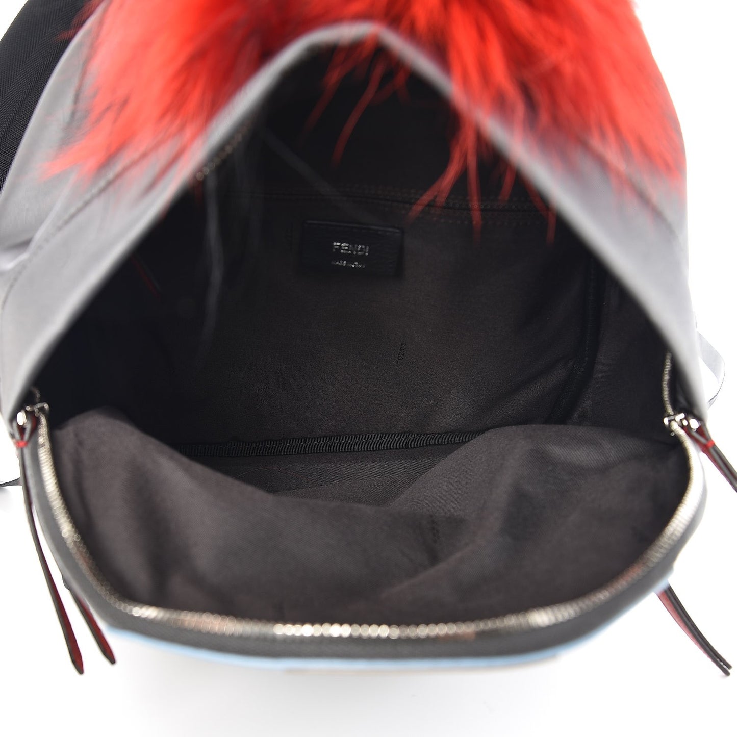 Nylon Vitello Elite Fox Goat Monster Eyes Studded Backpack Acciaio Pimento Multicolor