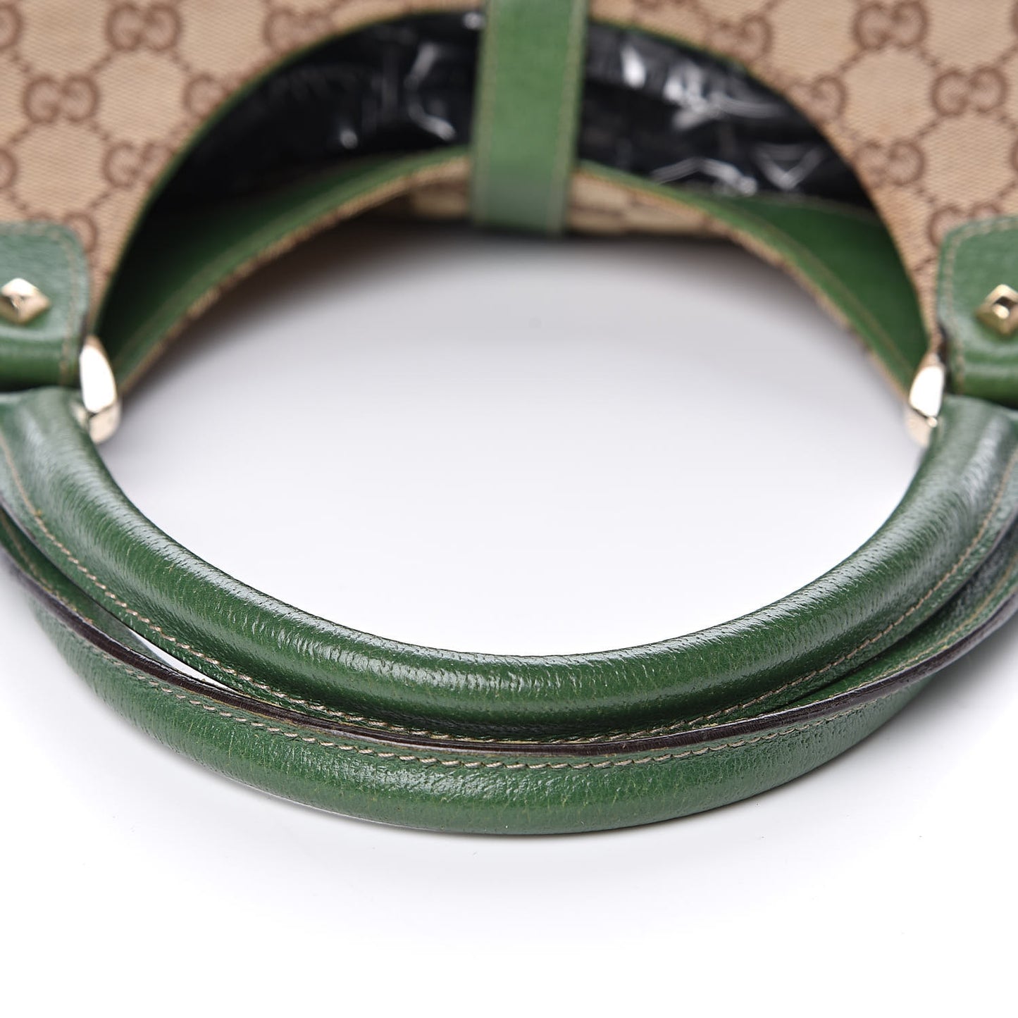 Monogram Calfskin Large Bardot Tote Green