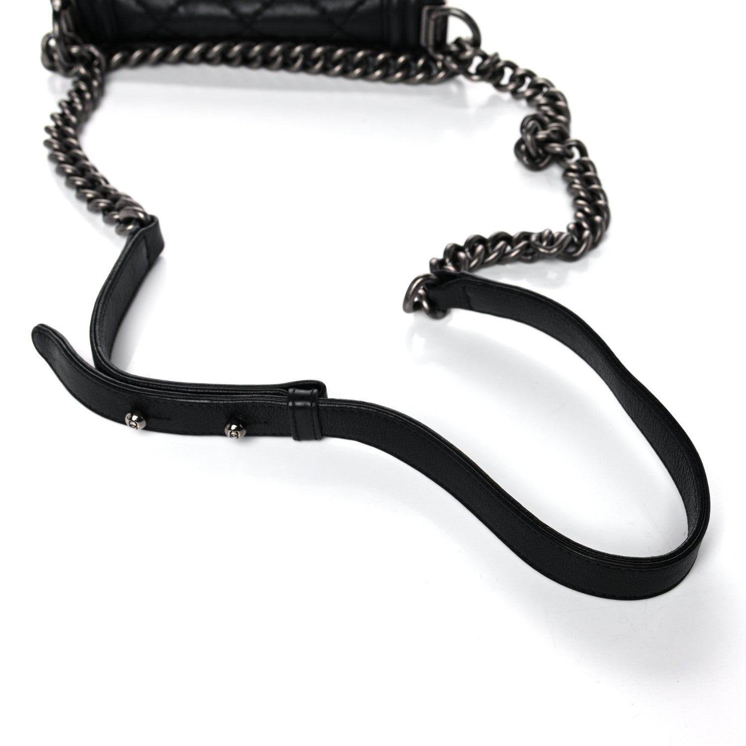 Chanel Calfskin Double Stitch Small Boy Flap Black 17 of 17