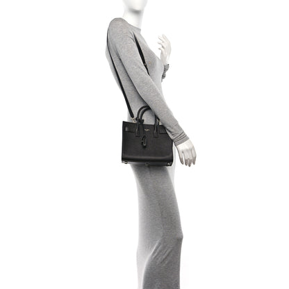 Saint Laurent Grain de Poudre Nano Sac De Jour Black 2 of 12