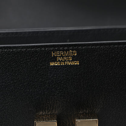 Hermes Chevre Mysore Mosaique Au 24-17 Black 6 of 11