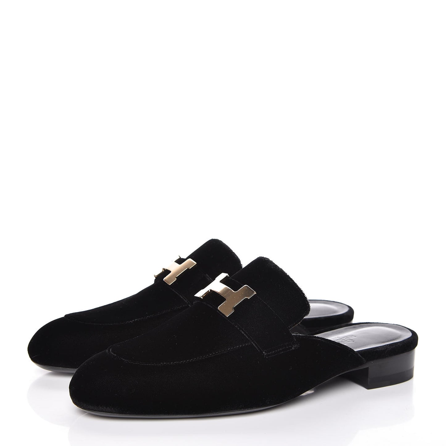 Velvet Trocadero Mule 36 Black