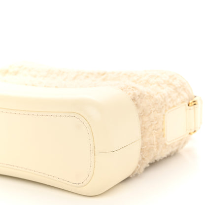 Chanel Tweed Calfskin Quilted Small Gabrielle Hobo Ivory 10 of 12