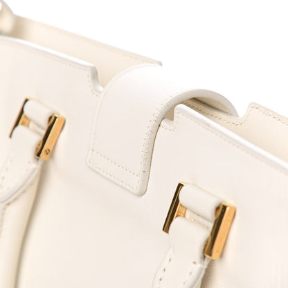 Saint Laurent Calfskin Small Classic Y Cabas White 9 of 15