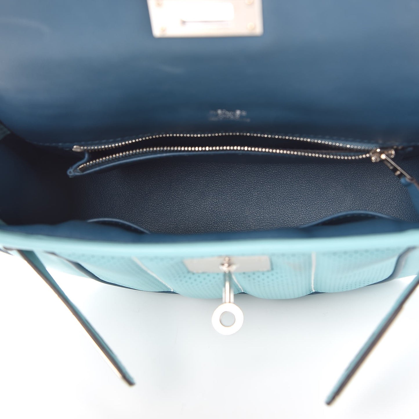 Veau Swift Mini Sac Berline Bleu Atoll Colvert