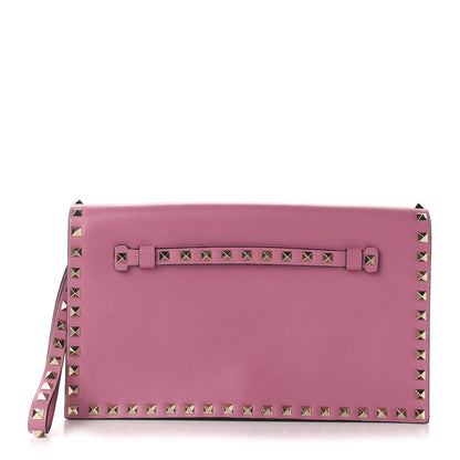 Valentino Garavani Nappa Rockstud Wristlet Clutch Ninphea 1 of 9
