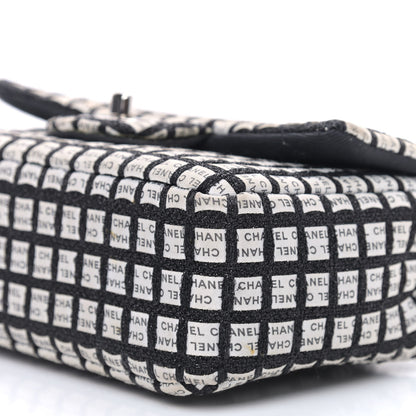 Chanel Ribbon Tweed Mini Rectangular Flap Black Ivory 8 of 8