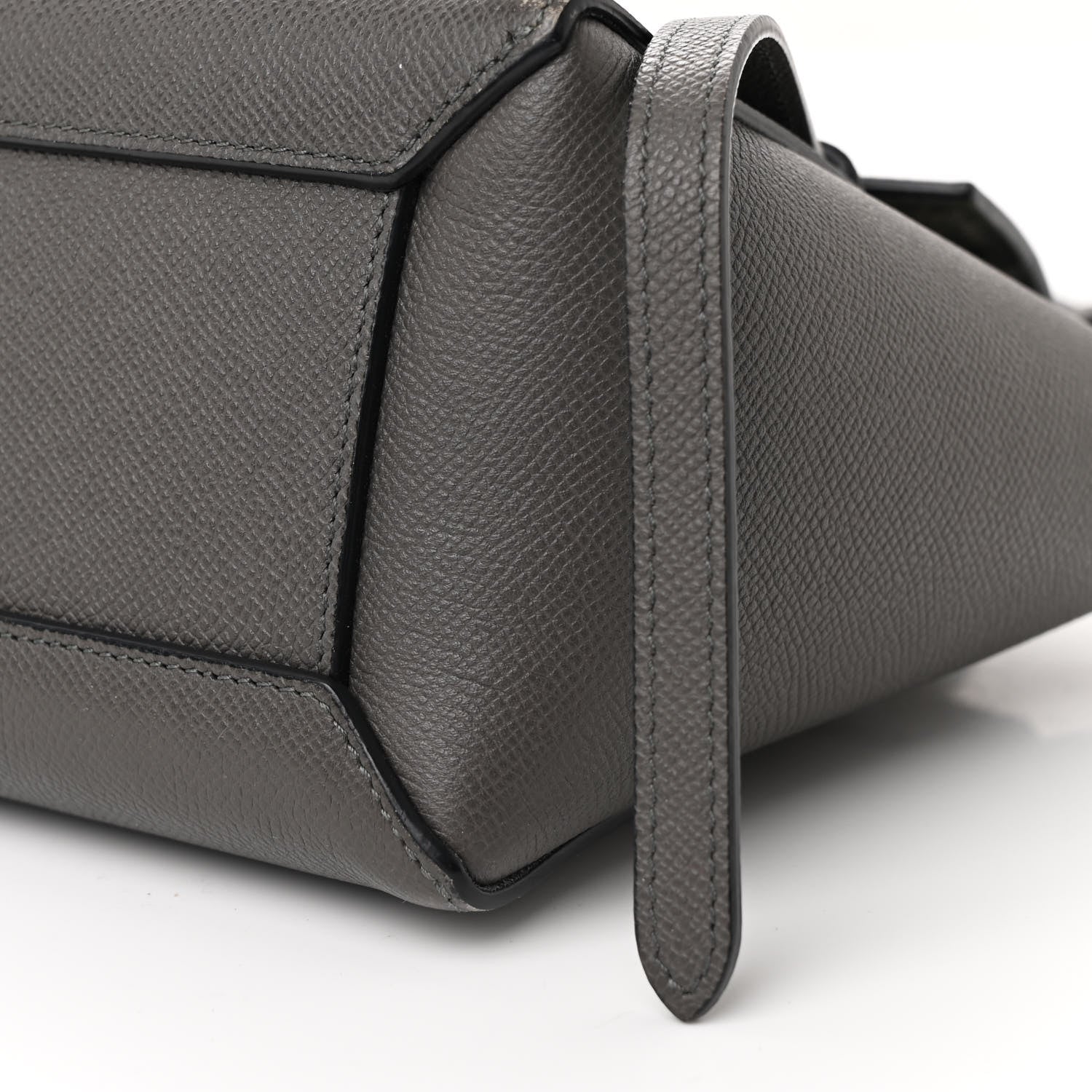 Celine Grained Calfskin Nano Belt Bag Grey 10 of 11