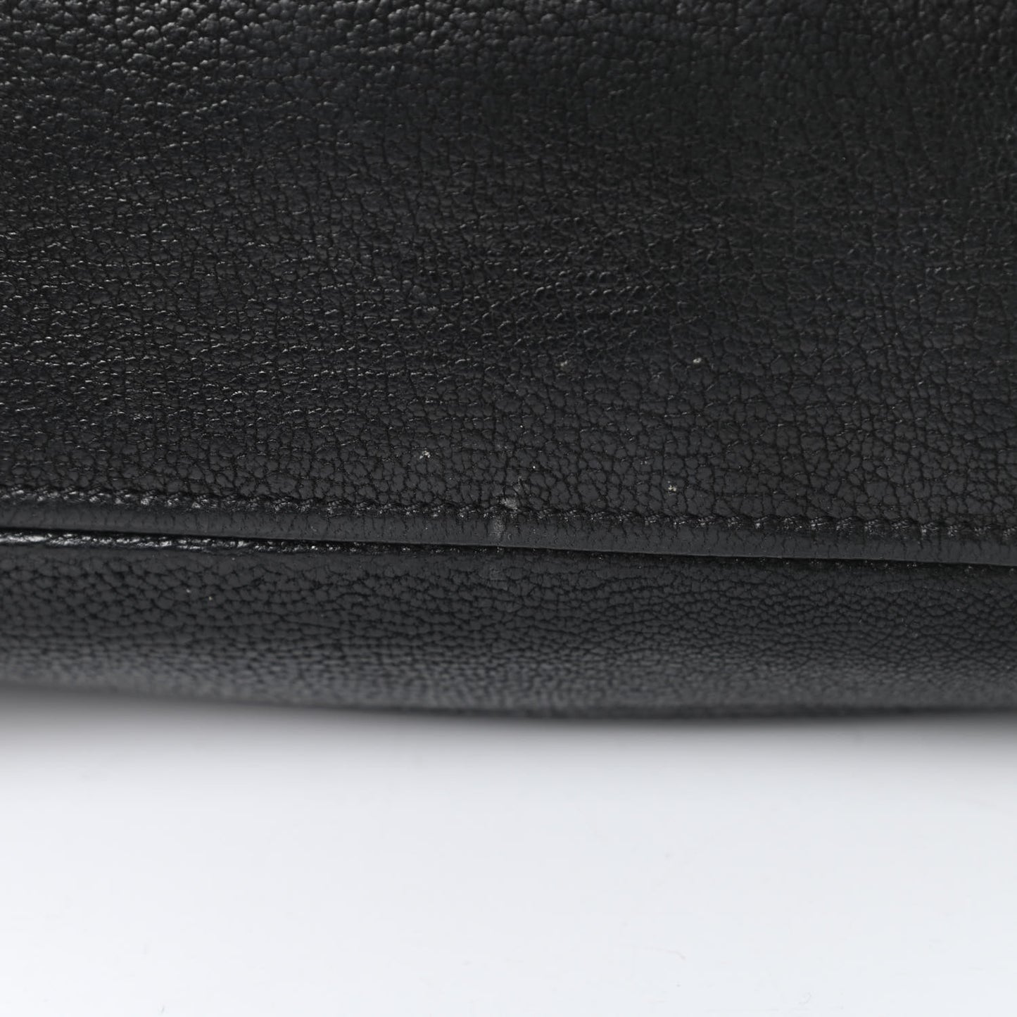 Tessuto Nylon Calfskin Shoulder Bag Black