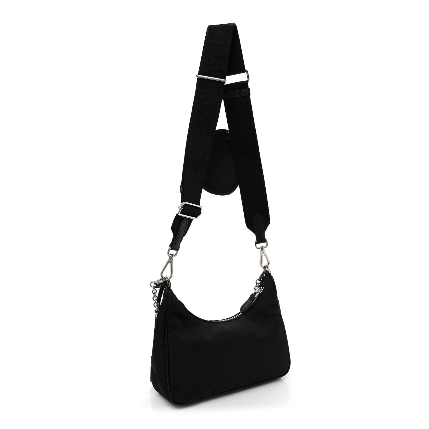 Prada Nylon Re-Edition 2005 Shoulder Bag Black 3 of 14