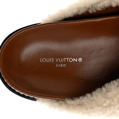 Louis Vuitton Shearling Paseo Flat Comfort Mule 37 Brown 7 of 9