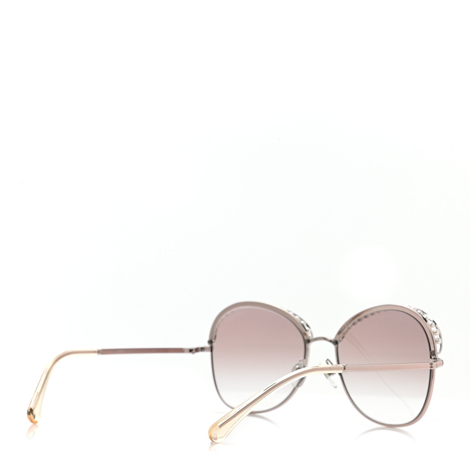 Chanel Pearl Sunglasses 4246-H Pink Gold 4 of 8
