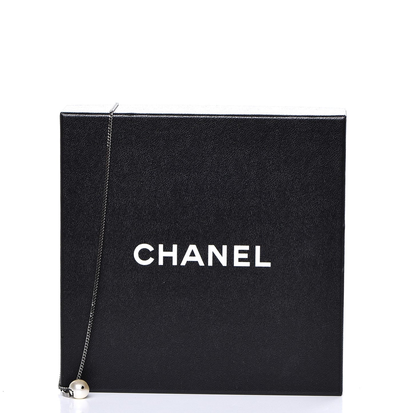Pearl CC Pendant Necklace Ruthenium