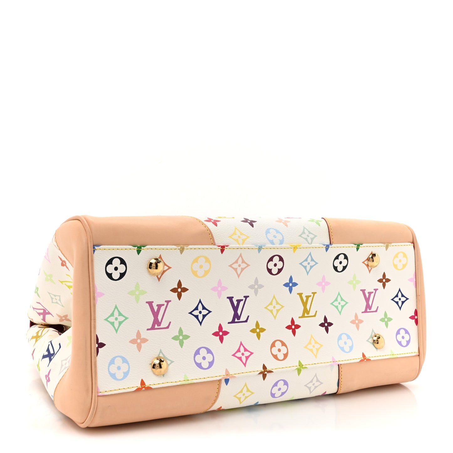 Monogram Multicolor Beverly GM White