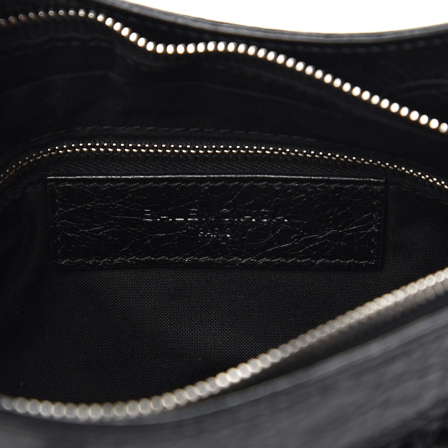 Agneau Classic Silver Hardware Hip Black