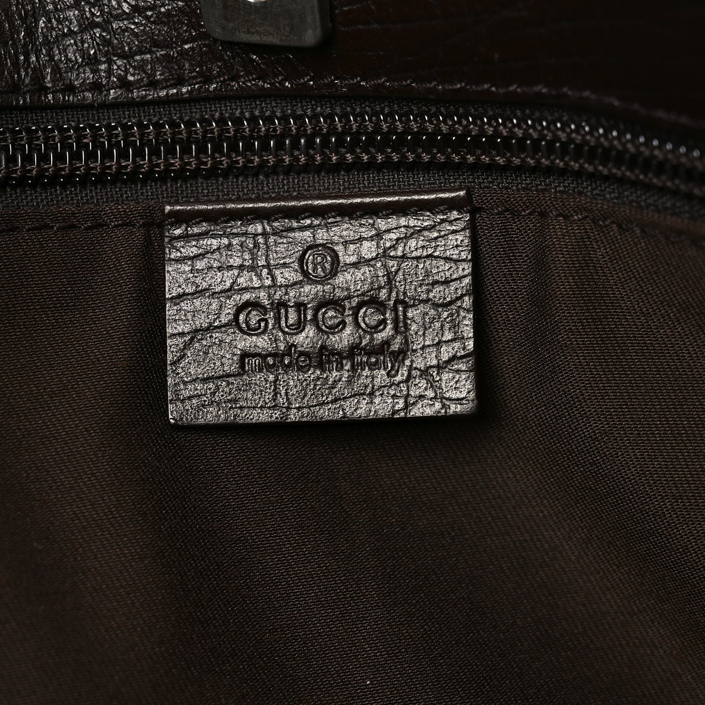 GG Plus Monogram Small Vertical Tote Dark Brown