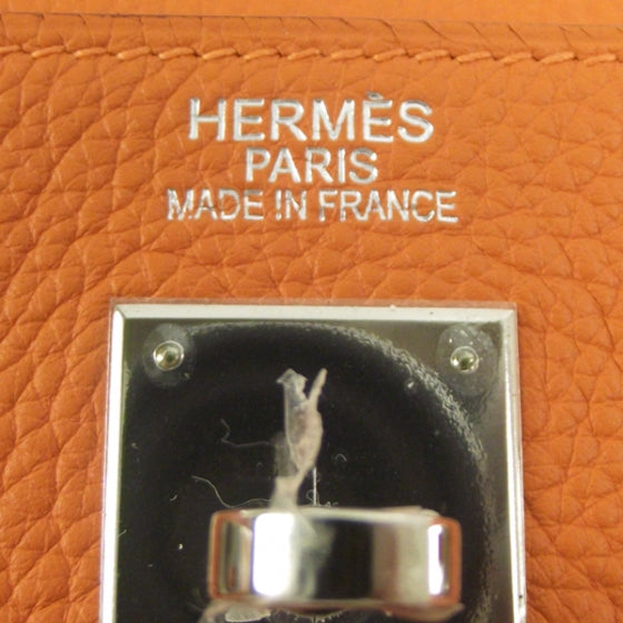 Hermes Togo Kelly 35 Orange Bag 11 of 13
